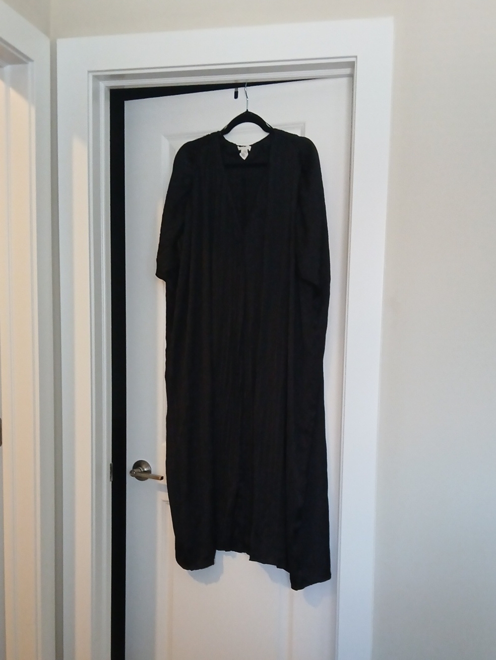 H&M Black Satin Kaftan
